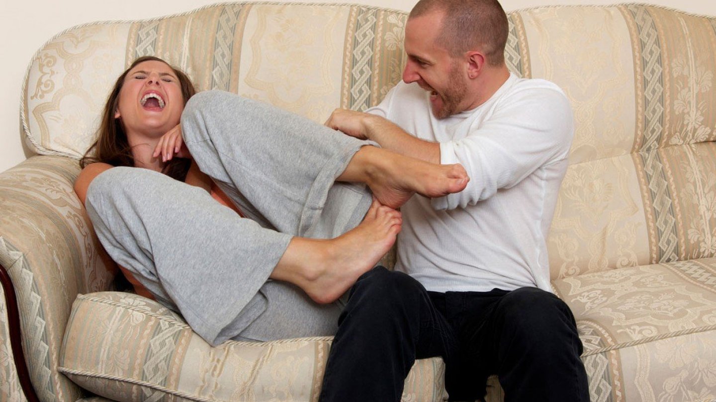 Tickling wife