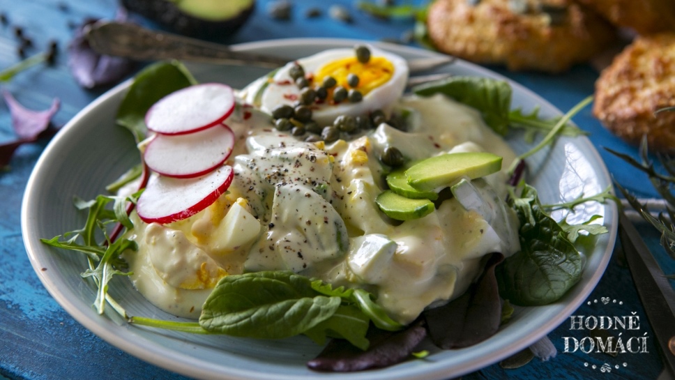 Avokádovo-vajíčkový salát