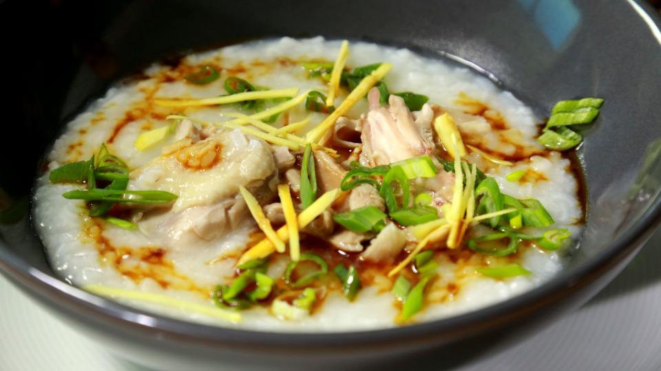 Čínská rýžová polévka Congee